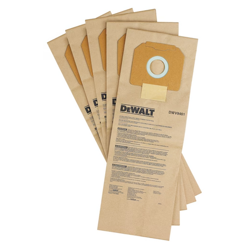 Worki na pył DeWalt 5szt DWV9401 do D27901 i D27902
