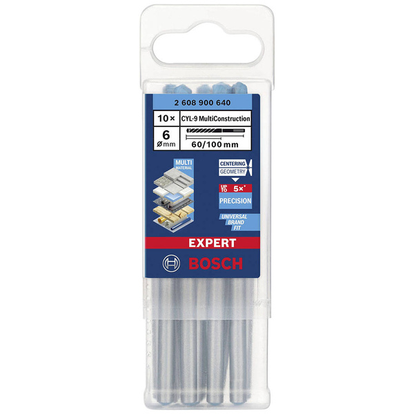 Zestaw wierteł Bosch EXPERT Mulitimaterial CYL-9