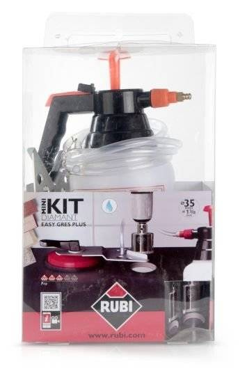 Zestaw: wiertło 35 mm + prowadnica MULTIDRILL + hydronetka Rubi 50921