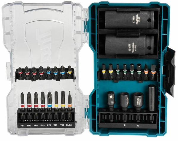 Zestaw 30 szt. bitów i kluczy nasadowych Makita E-07060