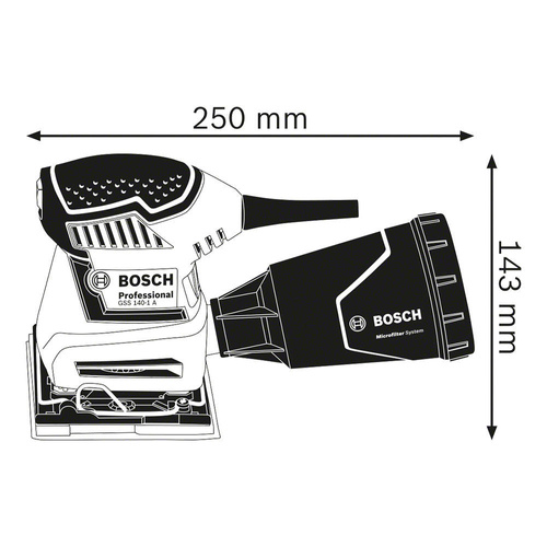 Szlifierka oscylacyjna Bosch GSS 140-1 A