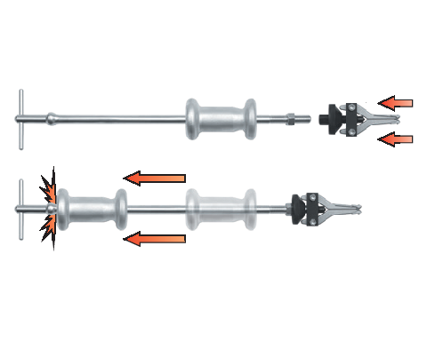 Ściągacz bezwładnościowy do łożysk Yato YT-2540