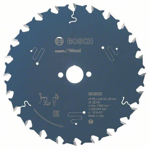 Tarcza pilarska Expert for Wood 165x20 Bosch 2608644022