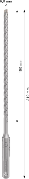 Wiertło SDS-plus-5X 6x210mm Bosch 2608833779