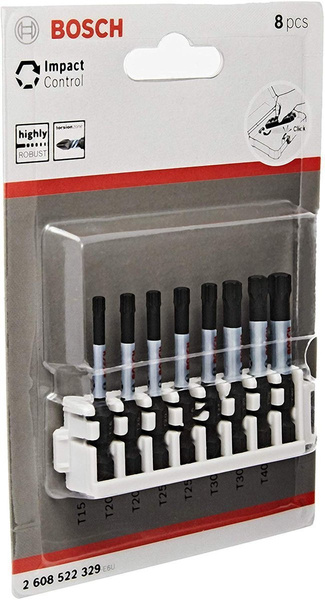 Zestaw bitów Impact Control do wkrętarek 8 szt Bosch 2608522329