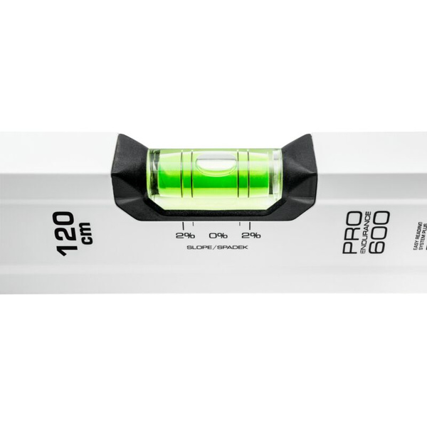 Poziomica PRO600 120 cm z libellą 2% PRO-AB120