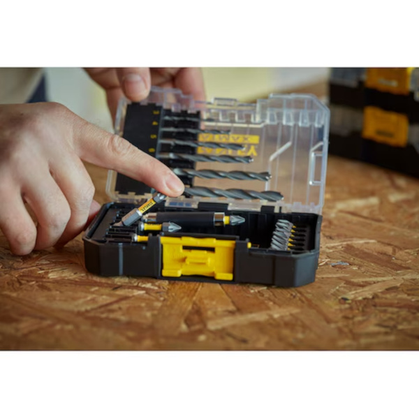 19-CZĘŚCIOWY ZESTAW WIERTEŁ I BITÓW STANLEY STA88554-XJ