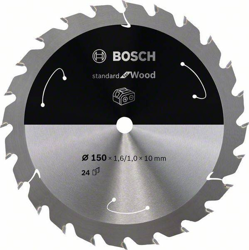 Tarcza do piły tarczowej bezprzewodowej Standard for Wood 150 × 1,6 / 1 × 10 T24 Bosch 2608837673