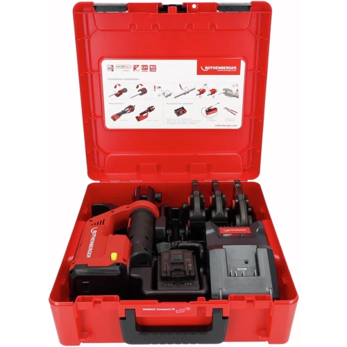 Zaciskarka Rothenberger ROMAX COMPACT III zestaw TH16-20-26, 2Ah, EU, AMP 1000004280