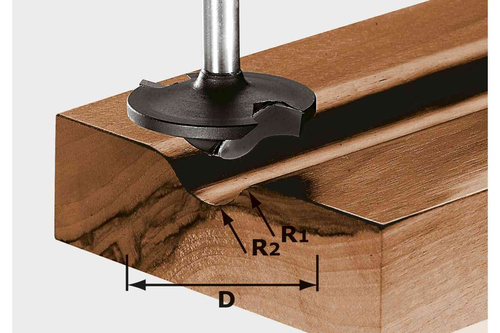 Frez profilowy HW D42/13/R6+R12 Festool 491137