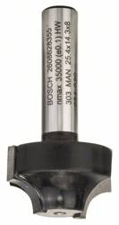 Frez do kształtowania krawędzi E, 8 mm, R1 6,3 mm, D 25,4 mm, L 14 mm, G 46 mm Bosch 2608628355