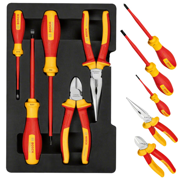 Zestaw szczypiec i wkrętaków VDE 5 szt. Bosch 1600A02NG2
