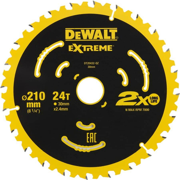 Tarcza pilarska Dewalt DT20432-QZ 210x30/24z