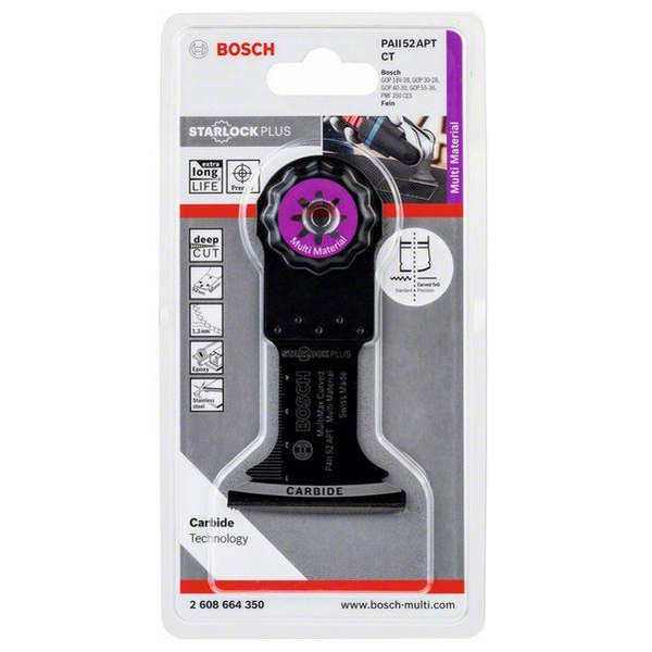 Brzeszczot do szlifierek wielofunkcyjnych Bosch PAII 52 APT - Bosch Carbide