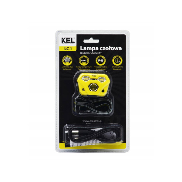 Latarka czołowa KEL LC-1 300 lm W-00338