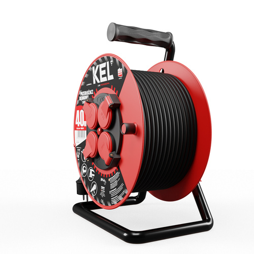 Przedłużacz bębnowy Kel Professional W-97056, 40M/3X1,5