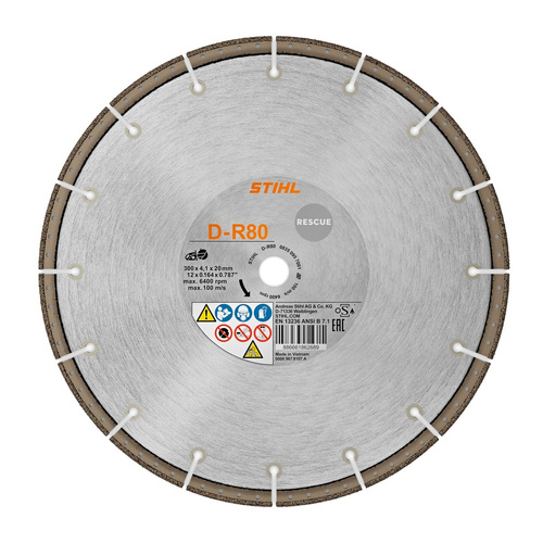 Diamentowa, uniwesalna tarcza tnąca 300 mm Stihl D-R80 (08350957001)