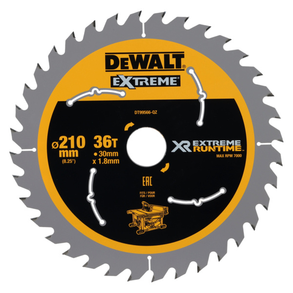 Tarcza do cięcia drewna 210x1,8x30mm 36T Dewalt DT99566-QZ