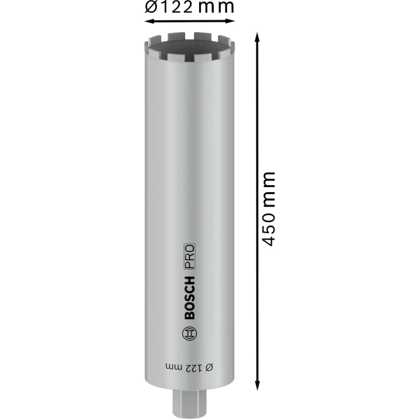 Koronka diamentowa do betonu 122x450 Bosch 2608601741