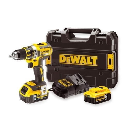 ZESTAW DeWalt DCD791P2 wiertarko-wkrętarka akumulatorowa 2x5.0 Ah + Bity DT0109