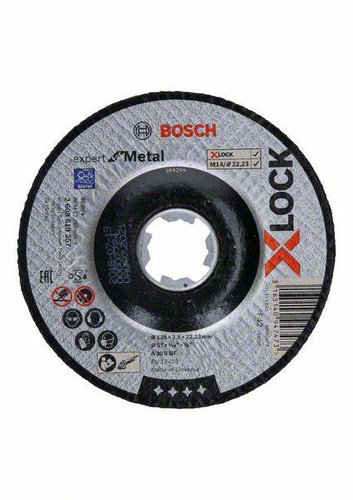 Tarcza tnąca Expert for Metal X-LOCK z prostym otworem A 30 S BFx125x22,23 Bosch 2608619257