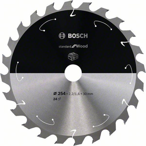 Tarcza do piły tarczowej bezprzewodowej Standard for Wood 254 × 2,2 / 1,6 × 30 T24 Bosch 2608837733