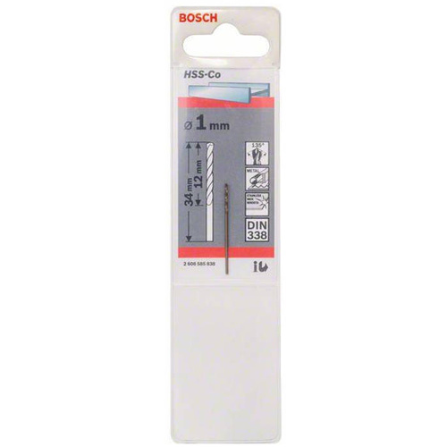 Wiertło do metalu Bosch 2608585838 HSS-Co 1x12x34mm