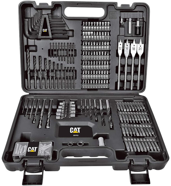 Zestaw akcesoriów 201 elementów CAT DA01903