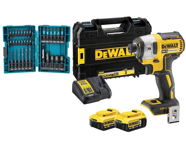 Zakrętarka DeWalt DCF887P2 z zestawem bitów i nasadek Makita B-66896