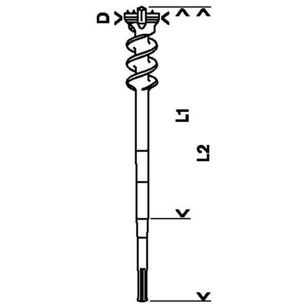 Wiertło przebiciowe Bosch 65x450mm SDS-MAX