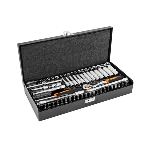 Klucze nasadowe NEO Tools 1/4" zestaw 63szt. 10-008