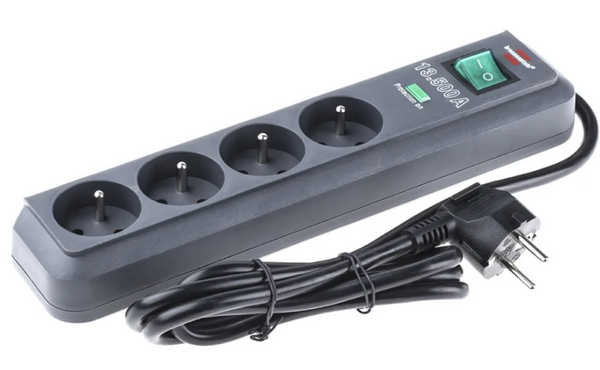 Listwa zasilająca przeciwprzepięciowa 4 gniazdka Eco-Line 1153904314 BRENNENSTUHL 