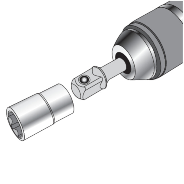 Zestaw 3 szt. adapterów do zakrętarki udarowej Yato YT-04685
