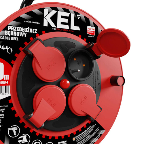 Przedłużacz bębnowy Kel Professional W-97055 30m 3x1,5