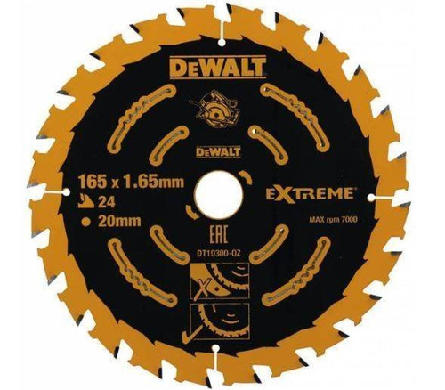 Tarcza do drewna 165 mm EXTREME Dewalt DT10300