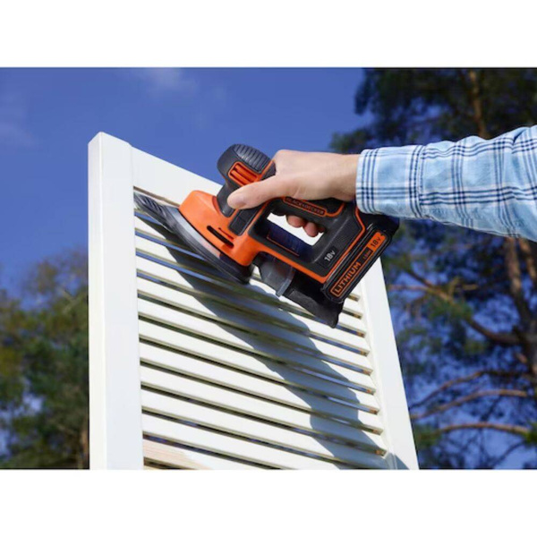 Szlifierka oscylacyjna akumulatorowa Mouse Black Decker BDCDS18-QW