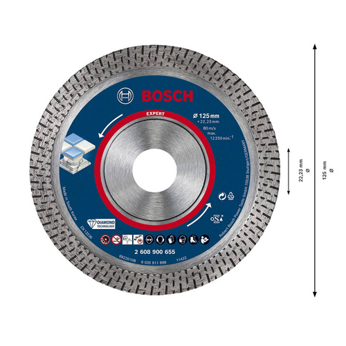 Tarcza diamentowa Bosch EXPERT HardCeramic 125x1.4x10mm
