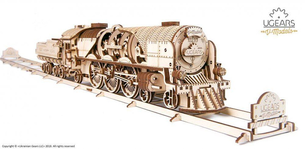 Lokomotywa V-Express UGEARS 70058