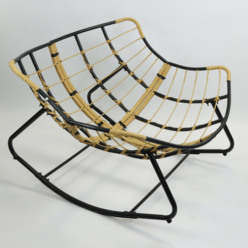 Fotel bujany Belivio NUVIO Dark Grey