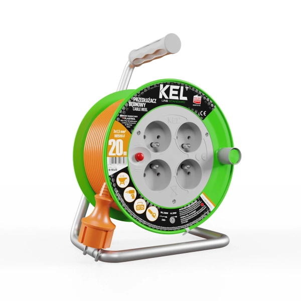 Przedłużacz bębnowy 20 m KEL W-98428