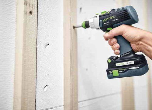 Akumulatorowa wiertarko-wkrętarka udarowa QUADRIVE PDC 18/4 5,2/4,0 I-Set/XL-SCA 576469 Festool + 2 x akumulator + ładowarka + kufer