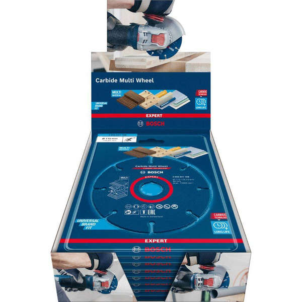 Tarcze tnące EXPERT Carbide Multi Wheel 115 mm 22,23 mm 10 szt Bosch (2608901190)