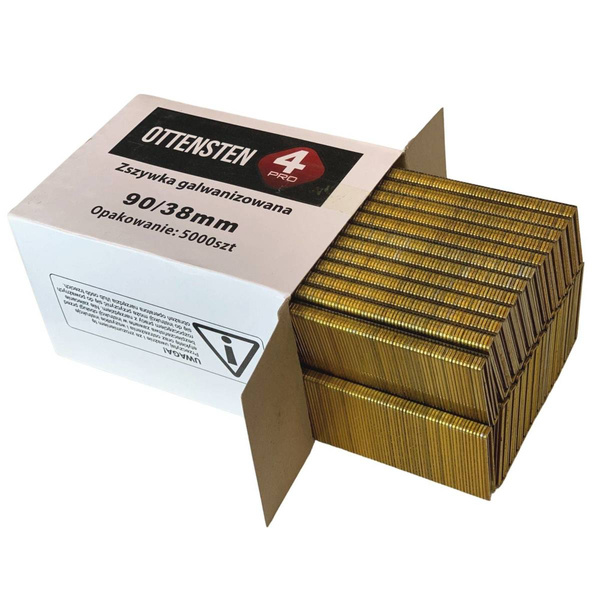 Zszywki stolarskie TYP90 38mm 5000 szt. ZST9038G1 Ottensten 4PRO