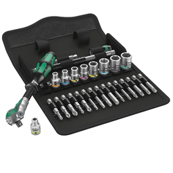 Zestaw kluczy nasadowych Wera 05004016001 + Grzechotka Zyklop Speed 1/4 8100 SA