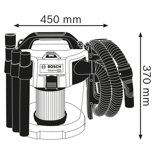 Odkurzacz budowlany Bosch GAS 18V-10 L