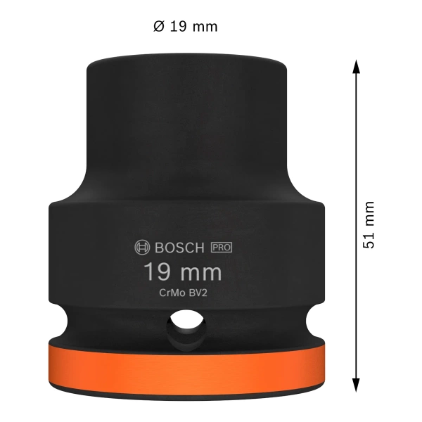 Nasadka udarowa 3/4" Bosch 2608003058 rozmiar 19 mm