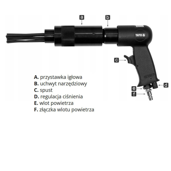 Pneumatyczny młotek igłowy Yato YT-09910