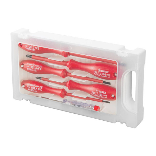 Wkrętaki Topex 1000 V Zestaw 6 szt. 39D155