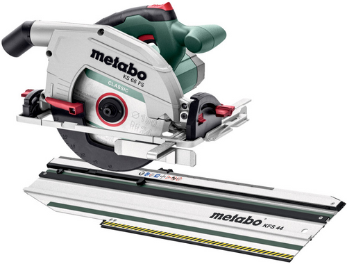 Ręczna pilarka tarczowa 1500W KS 66 FS + szyna prowadząca KFS 44 Metabo 691196000 