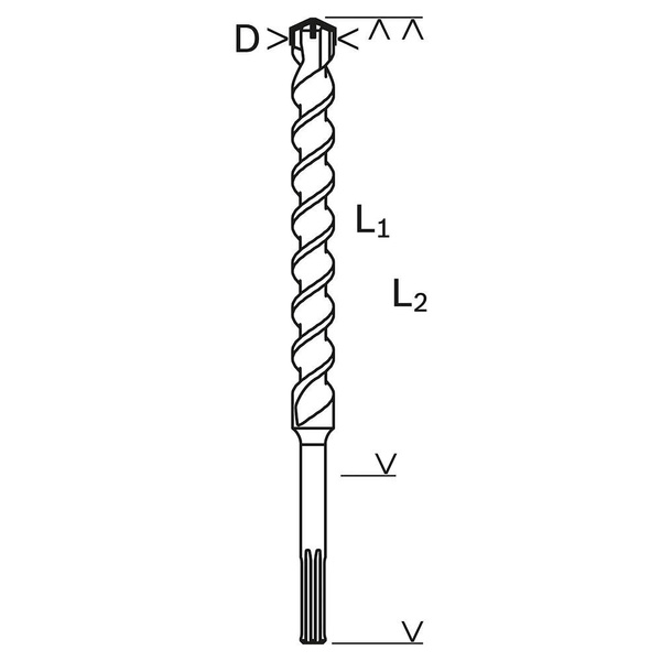 Wiertło SDS-Max M4 14 x 540 mm 2608833962 Bosch 